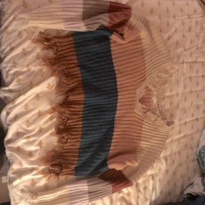 Miracle distressed sweater. Brand: Miracle. Size: M/L